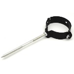 DIANHIDRO - COLLARE PER FISSAGGIO DI TUBI FUMO VERNICIATO NERO