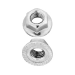 FRIUL + DADO ESAGONALE DEF FLANGIATO A BASE ZIGRINATA  DIN 6923 M8 (pz 1000)