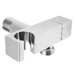 RERU 222-8541 SUPPORTO DOCCIA DESIGN OTTONE CROMO CON ARRESTO 1/2 M