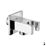 DIANHIDRO - PRESA ACQUA QUADRA CON SUPPORTO DOCCIA