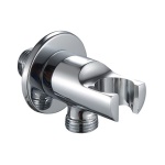 DIANHIDRO - PRESA ACQUA TONDA CON SUPPORTO DOCCIA E ROSETTA