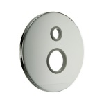 PB - PIASTRA TONDA LISCIA PER INCASSO DOCCIA D. 40 C/DEVIATORE