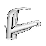 PB - MONOCOMANDO LAVABO CON DOCCETTA ESTRAIBILE