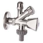 DIANHIDRO - RUBINETTO COMBINATO SOTTOLAVABO-LAVATRICE CON PORTAGOMMA