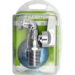 FAIDF - RUBINETTO LAVATRICE CROMATO A SFERA CON ROSONE BLISTER