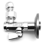 TIEMM - RUBINETTO SOTTOLAVABO CON FILTRO A SNODO E ROSONE TIEMME