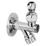 BUGAT - RUBINETTO SOTTOLAVABO A VITONE CON FILTRO A SNODO BUGATTI