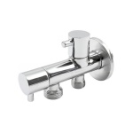 TIEMM - RUBINETTO A SQUADRA DOPPIO CON ROSONE