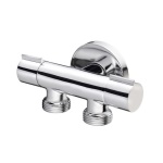 DH - RUBINETTO DOPPIO ATTACCO LAVATRICE SALVASPAZIO CROMATO