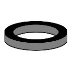 NEOPE - 10 PZ GUARNIZIONI IN GOMMA PER CARTUCCIA INTERNA