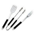ESCLU - BBQ TOOL SET BASIC SPATOLA FORCHETTA E PINZA