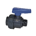 IRRIT - VALVOLA A SFERA MONOGHIERA IN PVC CON FIL. MF