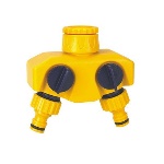 DHIMP - PRESA RUBINETTO 2 VIE CON LEVE DI ARRESTO