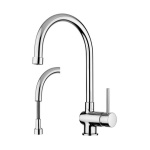 PAFFO - MISCELATORE LAVELLO CON DOCCIA ESTRAIBILE STICK