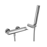 PAFFO - MISCELATORE DOCCIA ESTERNO CON SUPPORTO SNODATO STICK