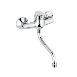 MAMOL - MISCELATORE MONOCOMANDO LAVELLO A MURO LINEA M2