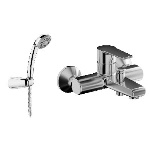 TIEMM - MISCELATORE MONOCOMANDO VASCA CON ACCESSORI LINEA TEN