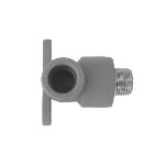 DIANHIDRO - GOMITO FILETTATO MASCHIO CON STAFFE IN POLIPROPILENE