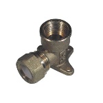 TIEMM - GOMITO CON FLANGIA PER RAME CON OGIVA TEFLON TIEMME