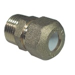 TIEMM - NIPPLE MASCHIO BICONO PER RAME CON OGIVA TEFLON TIEMME