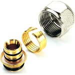 TIEMM - ADATTATORE PER TUBO MULTISTRATO NICHELATO