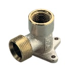 TIEMM - RACCORDO CURVO FEMMINA CON FLANGIA TIEMME