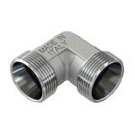 TIEMM - RACCORDO CURVO DOPPIO CROMATO