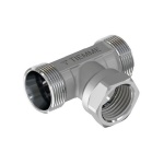 TIEMM - RACCORDO A T MASCHIO FEMMINA CROMATO