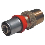 TIEMM - RACCORDO PRESS DIRITTO MASCHIO PER MULTISTRATO