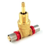 TIEMM - VALVOLA CON VITONE DA INCASSO 2 VIE  PER MULTISTRATO