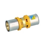 GF - RACCORDO DIRITTO DOPPIO A PRESSARE PER MULTISTRATO