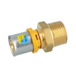 GF - RACCORDO DIRITTO MASCHIO A PRESSARE PER MULTISTRATO