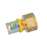 GF - RACCORDO DIRITTO FEMMINA A PRESSARE PER MULTISTRATO