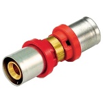 TIEMM - RACCORDO PRESS DIRITTO DOPPIO COMPACT PER MULTISTRATO