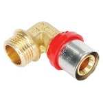 TIEMM - RACCORDO PRESS CURVO MASCHIO COMPACT  PER MULTISTRATO