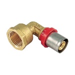 TIEMM - RACCORDO PRESS CURVO FEMMINA COMPACT  PER MULTISTRATO