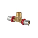 TDMB - RACCORDO TEE MASCHIO A PRESSARE PER MULTISTRATO