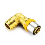 TIEMM - RACCORDO PER MULTISTRATO GAS CURVO MASCHIO