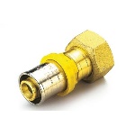 TIEMM - RACCORDO PER MULTISTRATO GAS DIRITTO CON GIRELLO E GUARNIZIONE PIANA