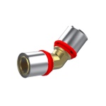 IKARO - RACCORDO A PRESSARE IKARO CURVO DOPPIO A 45Â°