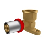 IKARO - RACCORDO A PRESSARE IKARO CURVO FEMMINA CON FLANGIA