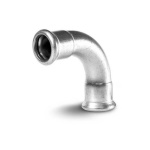 ATUSA - CURVA FF 90Â° A PRESSARE IN ACCIAIO CARBONIO