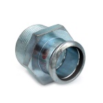 R.M. - MANICOTTO MISTO FILETTO MASCHIO A PRESSARE IN ACCIAIO AL CARBONIO