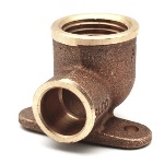 FRABO - GOMITO BRONZO F. CON 2 FLANGE  A SALDARE