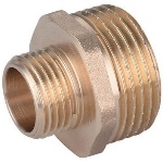 TIEMM - NIPPLE DIRITTO RIDOTTO MM OTTONE GIALLO