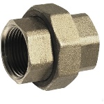 TIEMM - RACCORDO DIRITTO FF 3 PEZZI OTTONE GIALLO