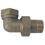 TIEMM - RACCORDO CURVO  MF 3 PEZZI  OTTONE GIALLO