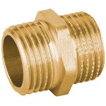 IBP - NIPPLE DIRITTO MM IN OTTONE GIALLO PESANTE IBP