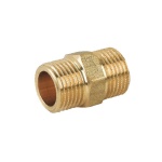 CAVAL - NIPPLE DOPPIO PROLUNGATO MM IN OTTONE GIALLO