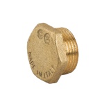 CAVAL - TAPPO MASCHIO CON ESAGONO IN OTTONE GIALLO